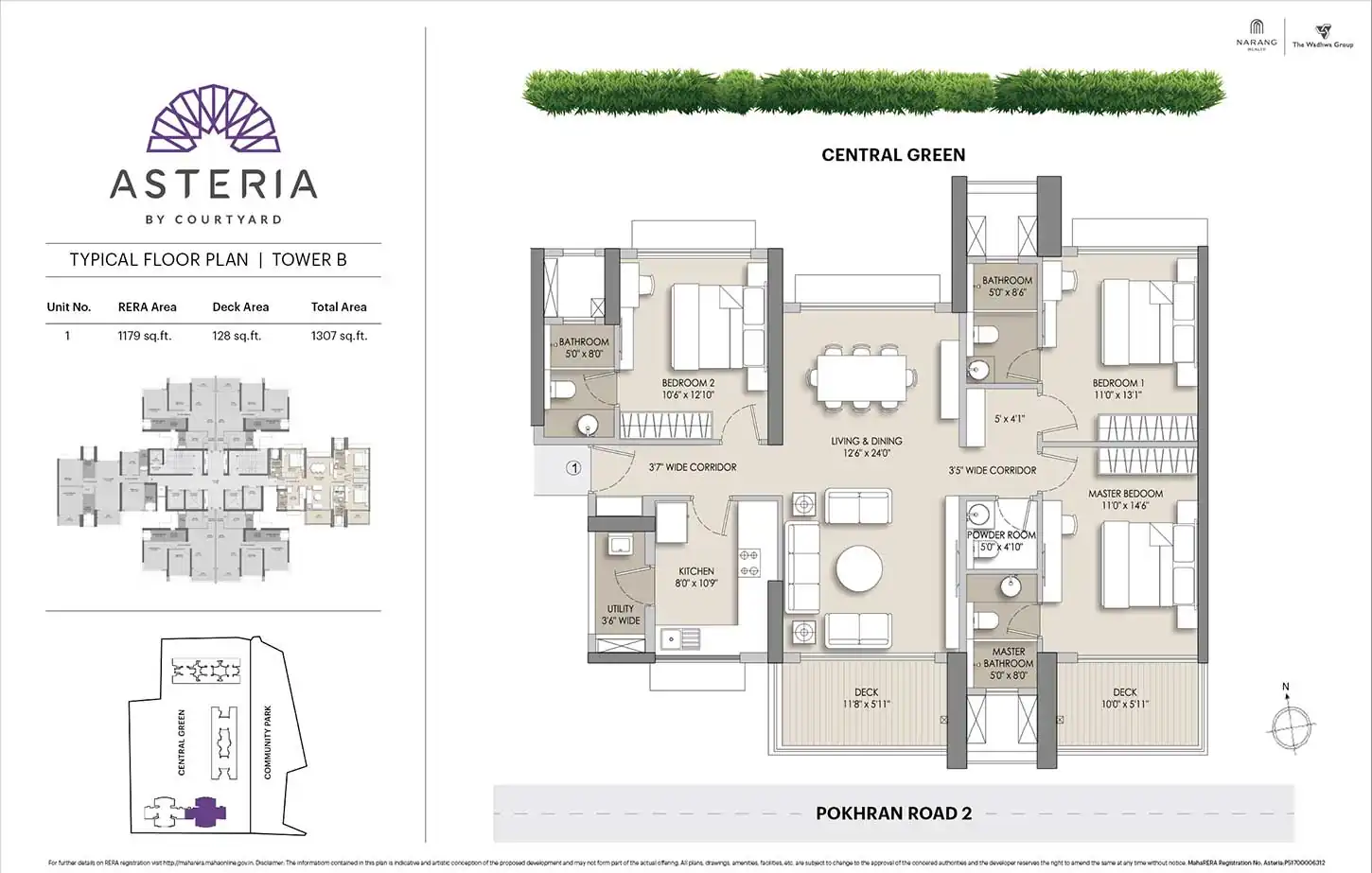 Courtyard Asteria 3BHK Luxury Residence