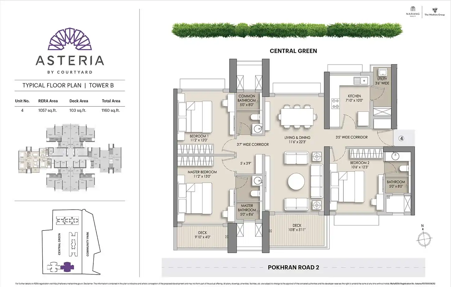 Courtyard Asteria 3BHK Regal Residence