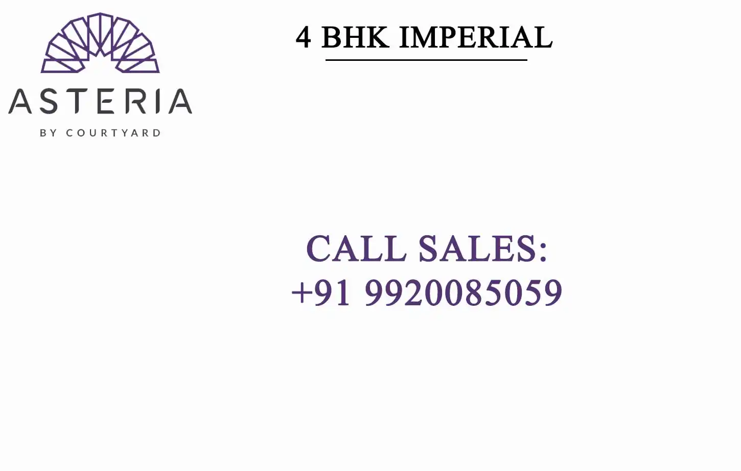 Courtyard Asteria 4BHK Imperial Residence
